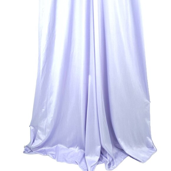 Vintage G'S lingerie Lace Maxi Lace Slip Dress Scoop Neck Nightgown Lavender - Picture 5 of 11